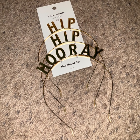 Hip Hip Hooray! Party Headband Pack 3pk - kate spade new york x Target™ Gold - Picture 6 of 7